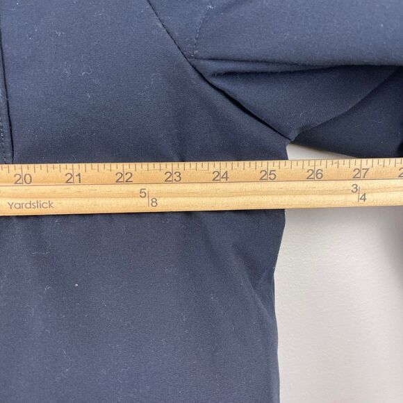 Levi's Puffer Jacket Men's XL Navy Brown Colorblock Fleece Shirttail Woodsman - Picture 10 of 11